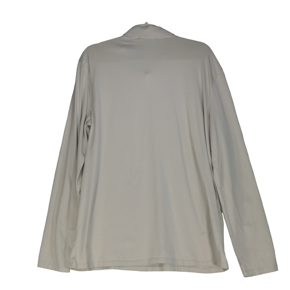 Brandini Cream Long Sleeve Polo Shirt Mens XL Collared Rugby Activewear Relaxed - Picture 4 of 9